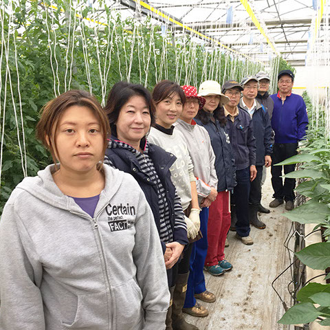 湘南サラダの湘南農場スタッフ